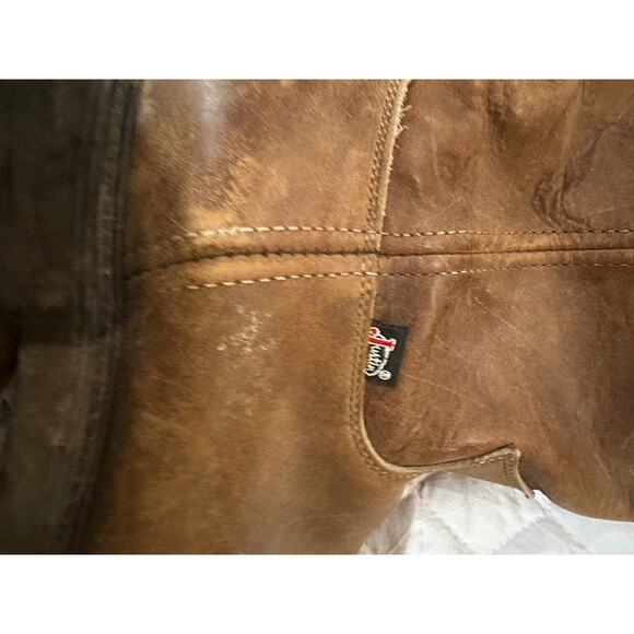 Justin 4760 Men's Brown Round Toe Leather Mid Calf Work Boots
Size 11 - Picture 5 of 10